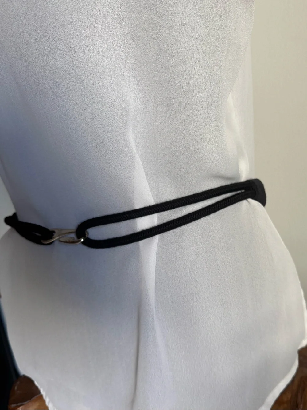 Vintage Boho Western Mixed Metal Embellished Hook Closure Edgy Cool Belt Large